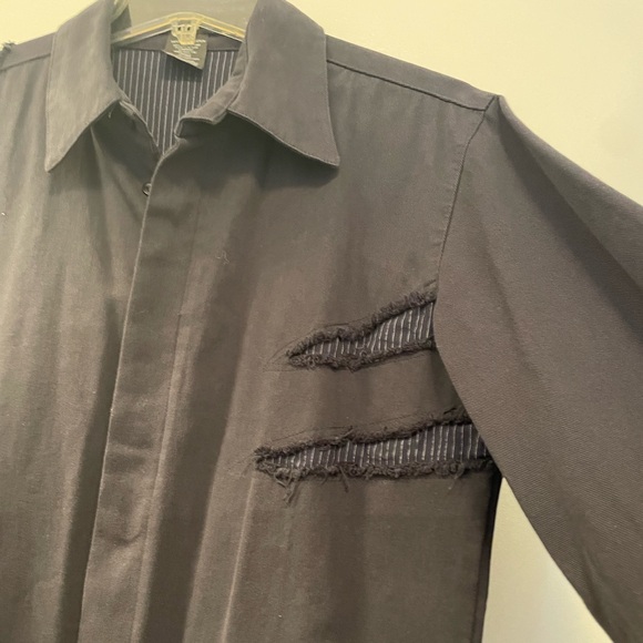 Vintage navy button jacket size medium - Picture 3 of 5